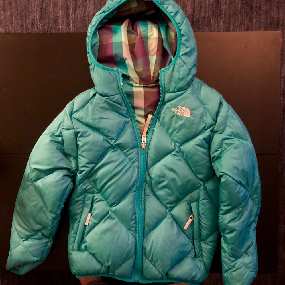 North Face Down Puffy Winter Coat, Girls 10/12